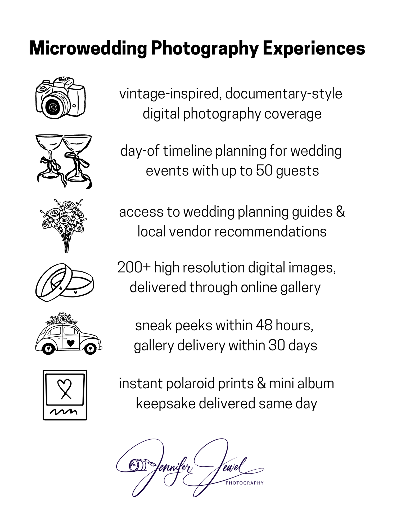 microwedding or intimate wedding photography services list asheville photographer planning online gallery sneak peeks polaroid album