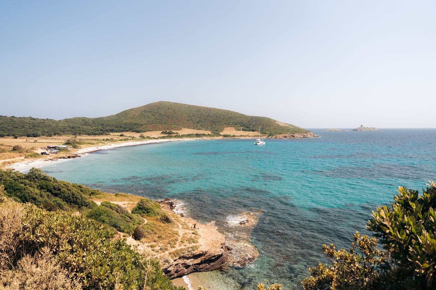 plage de tamarone au cap corse