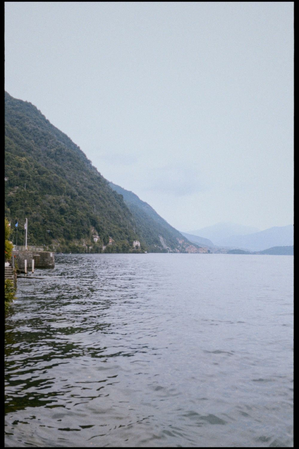 View across Lake Como from Argegno Italy.