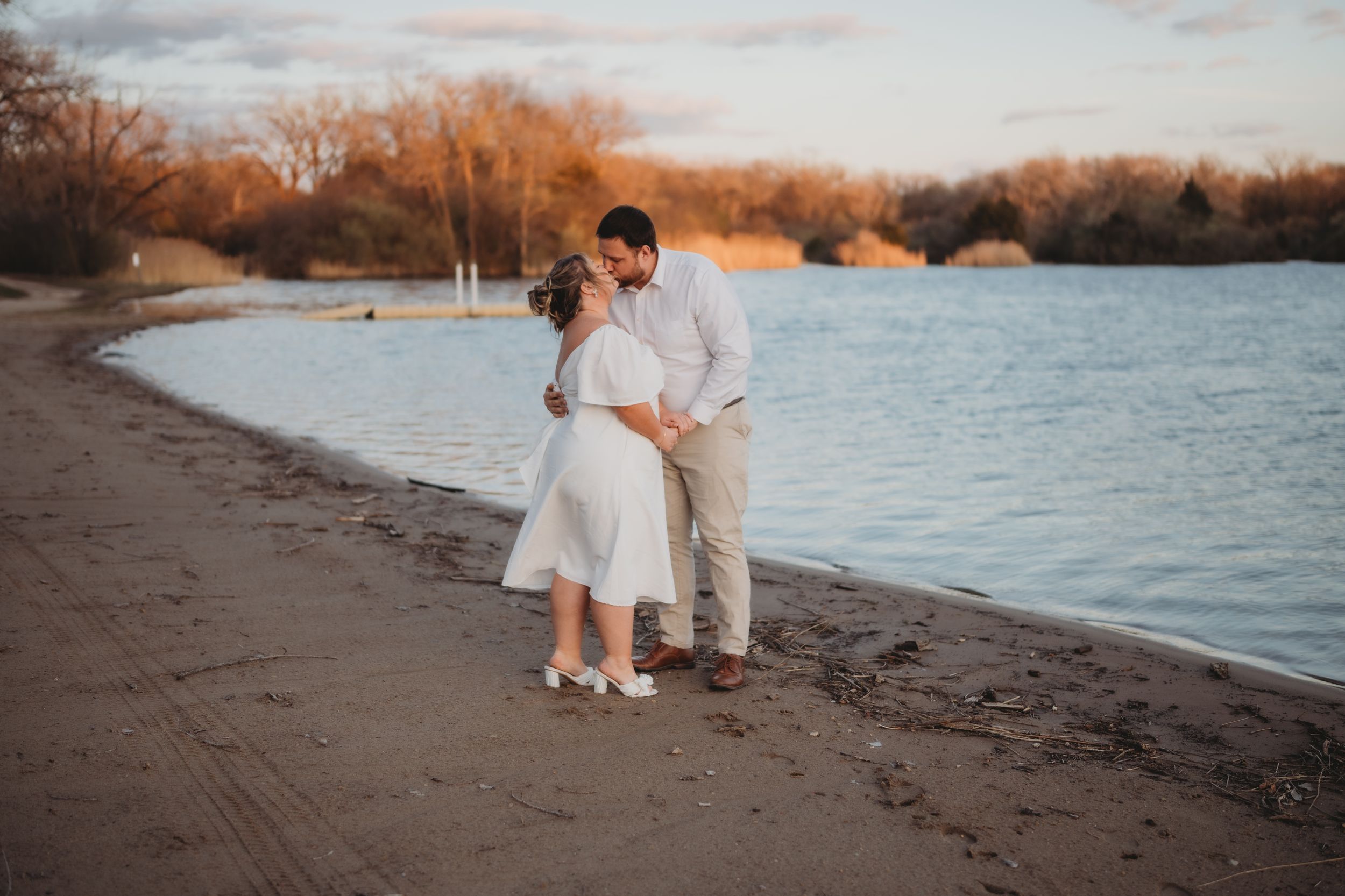 sunset, couple photo, engagement, golden hour, on the water