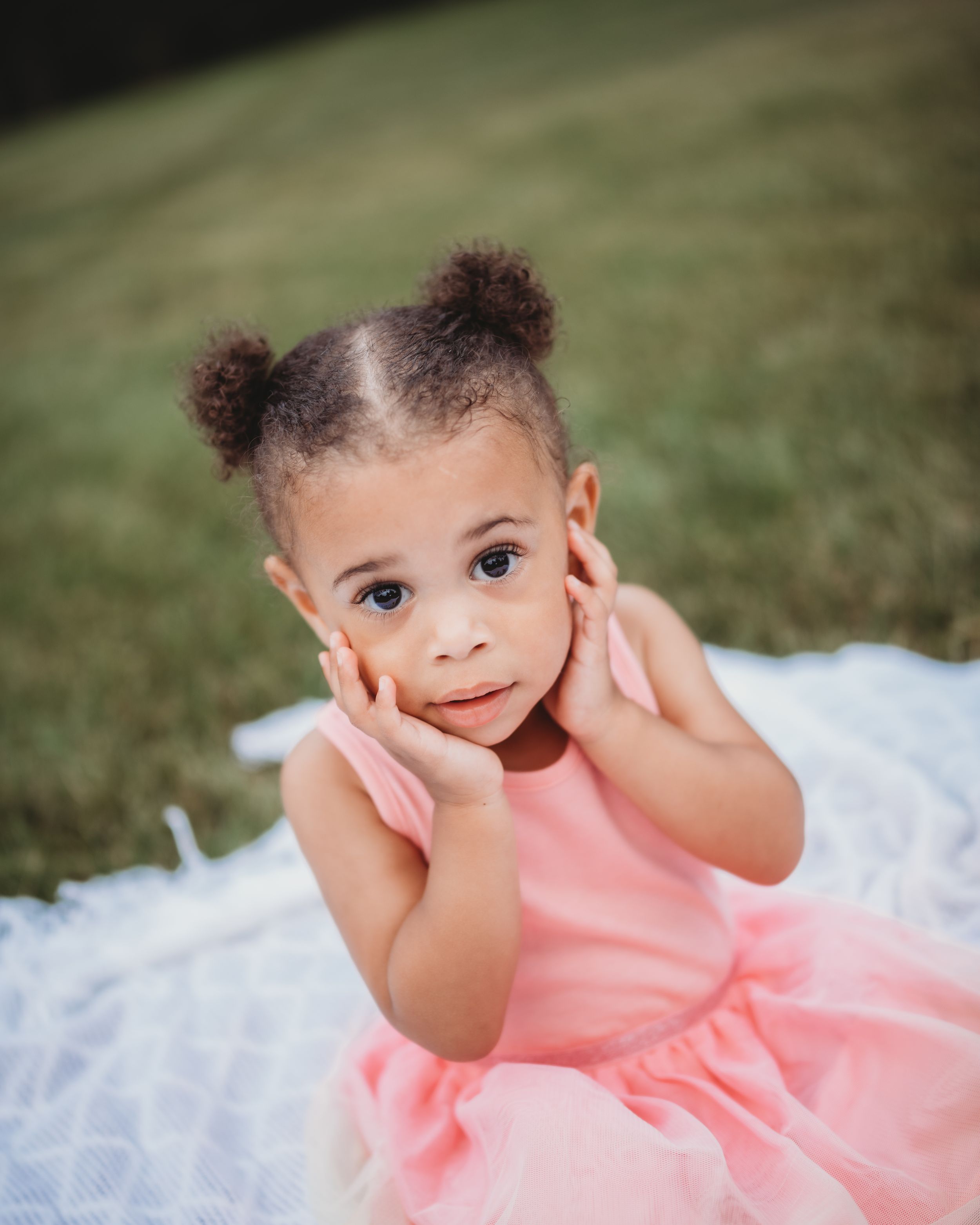 child photo, in the grass