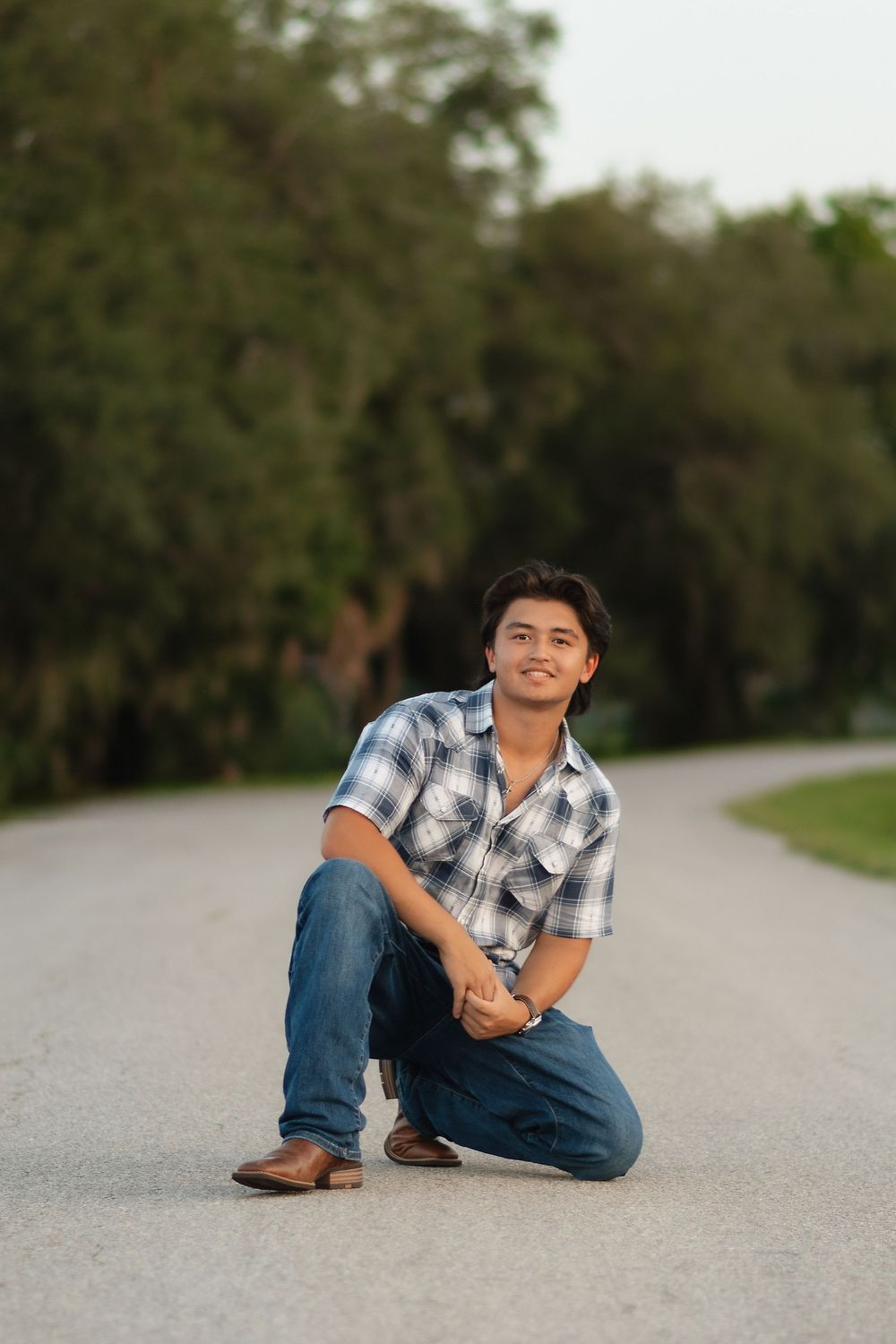 Senior portrait at Celery Fields in Sarasota, Florida by a Central Florida graduation photographer.