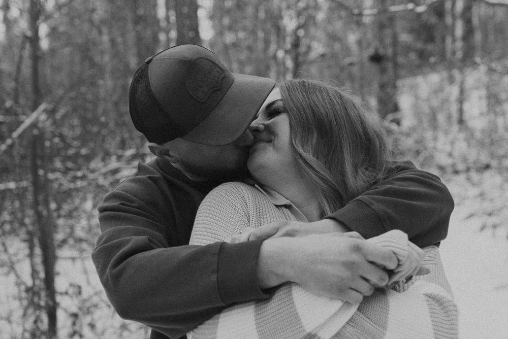 Red Deer photographer capturing love, romantic and natural style, moody