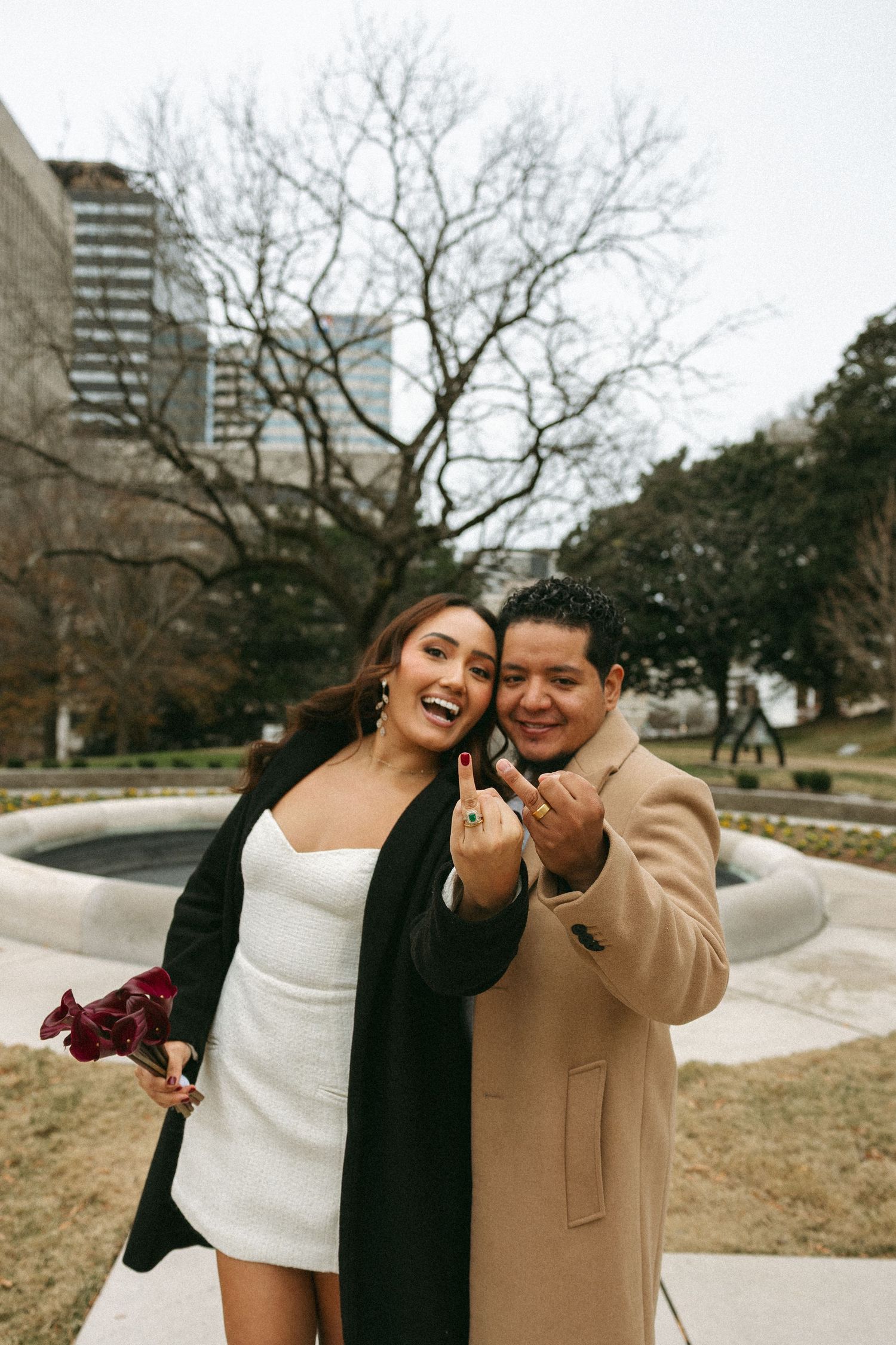 Nashville elopement photographer Karla Derry
couple showing off ring finger