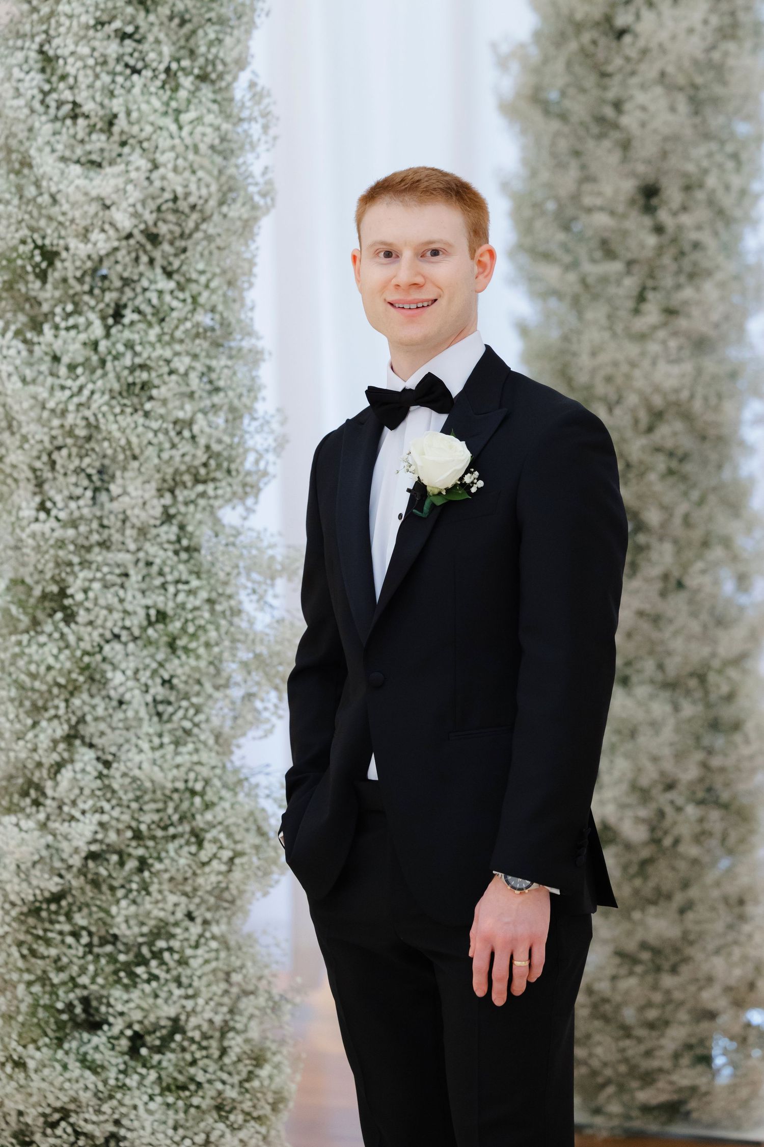 Groom portrait at BallenIsles Country Club in Palm Beach, Florida during a wedding photographed by Tom Forrest of Ohio.