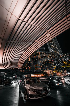 Photo of a Luxury Hotel in Las Vegas, beautiful nighttime landscape