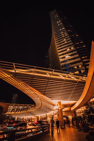 Photo of a Luxury Hotel in Las Vegas, beautiful nighttime lanscape