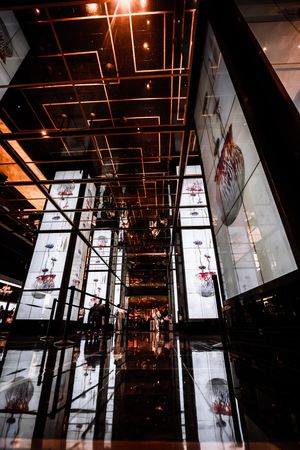 Photo of a hotel lobby in las vegas