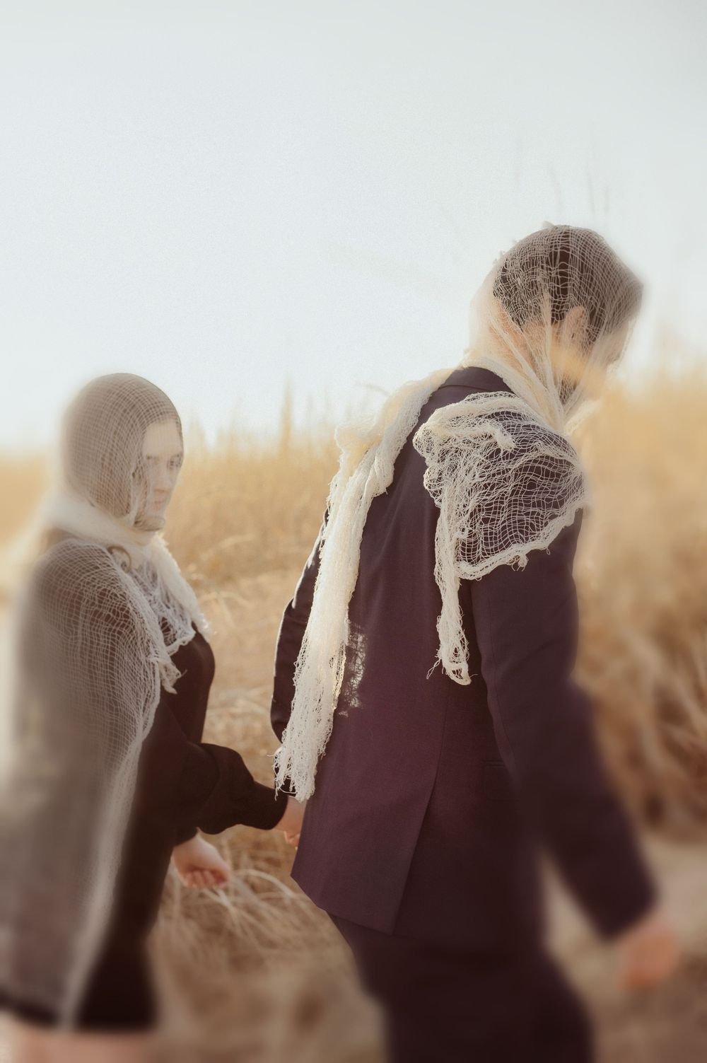 Golden hour dreamy fantasy halloween couples shoot in Spokane Washington.
