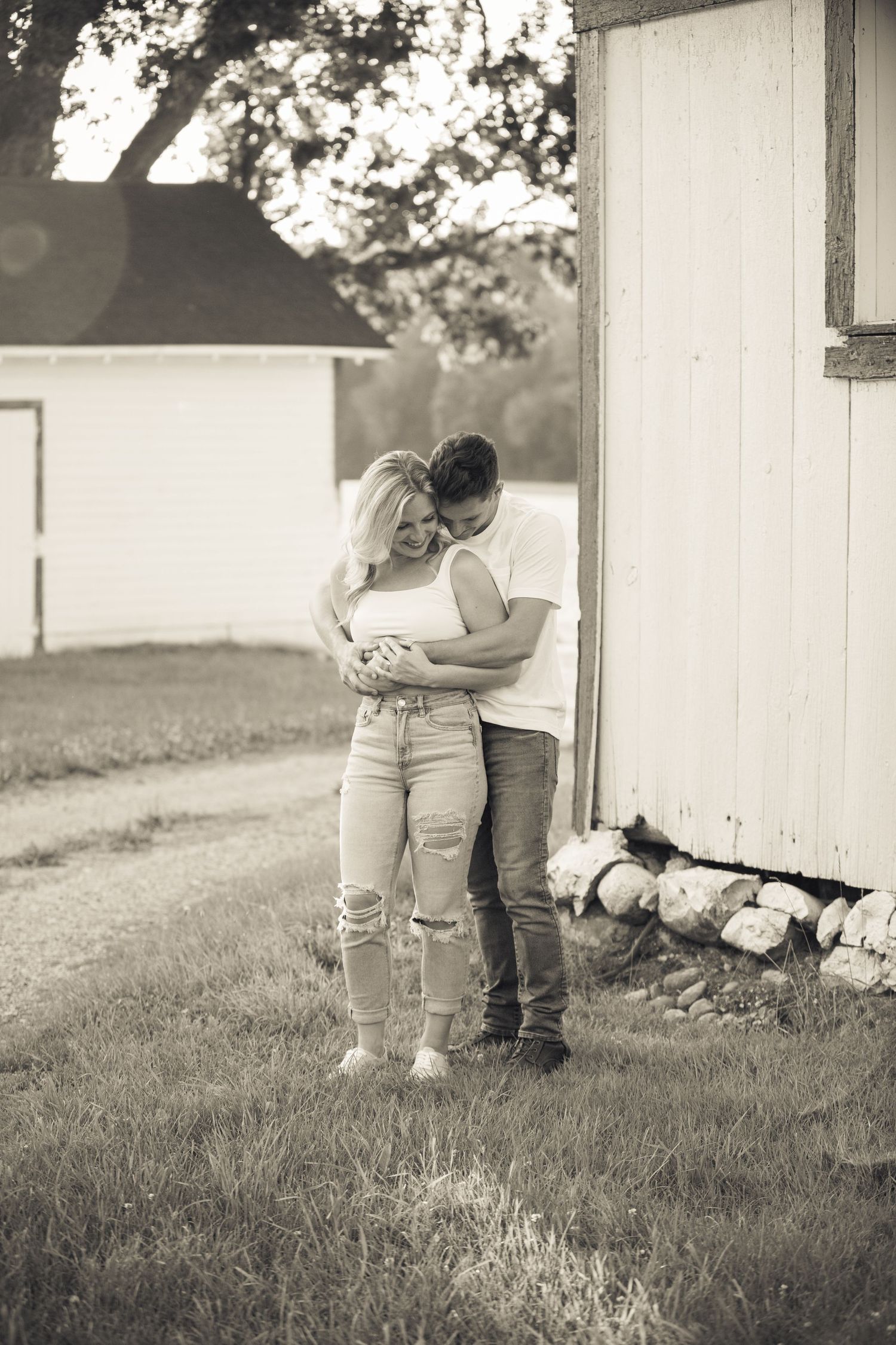 Couples portrait taken in Holly Michigan