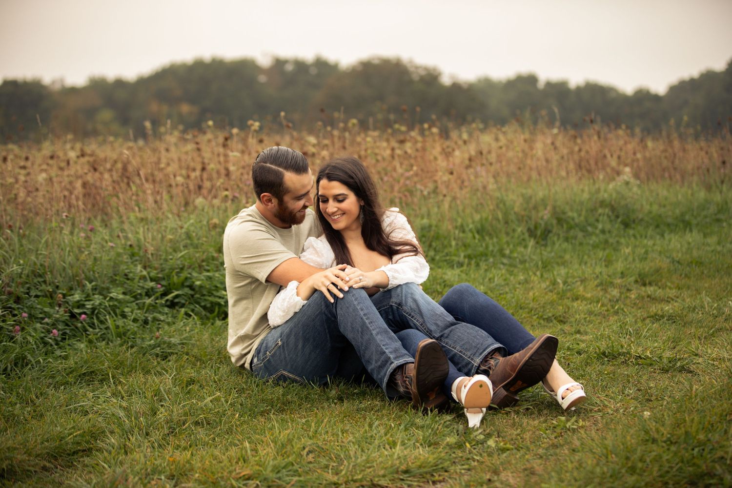 Engagement Photo taken in Kensington Metro Park Brighton Michigan