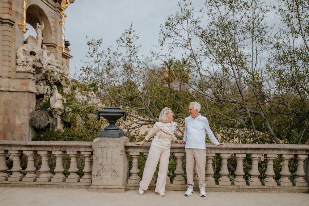 Elderly love captured in natural light