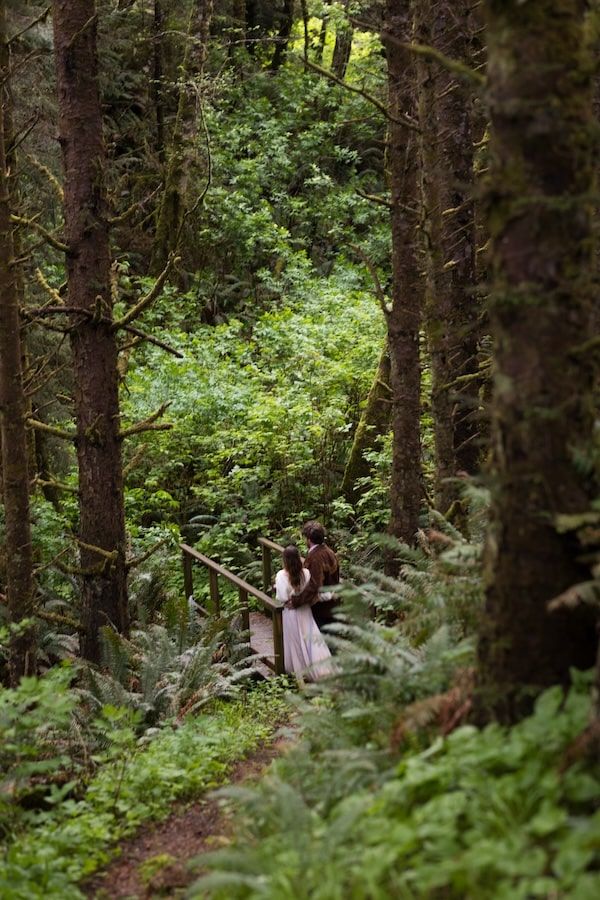 Oregon coast elopement
