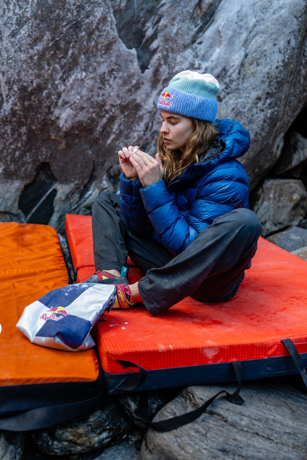 Beatrice Colli seen during the Bouldering Camp in Ticino, Switzerland on November 25, 2025. Photo Jan Virt.