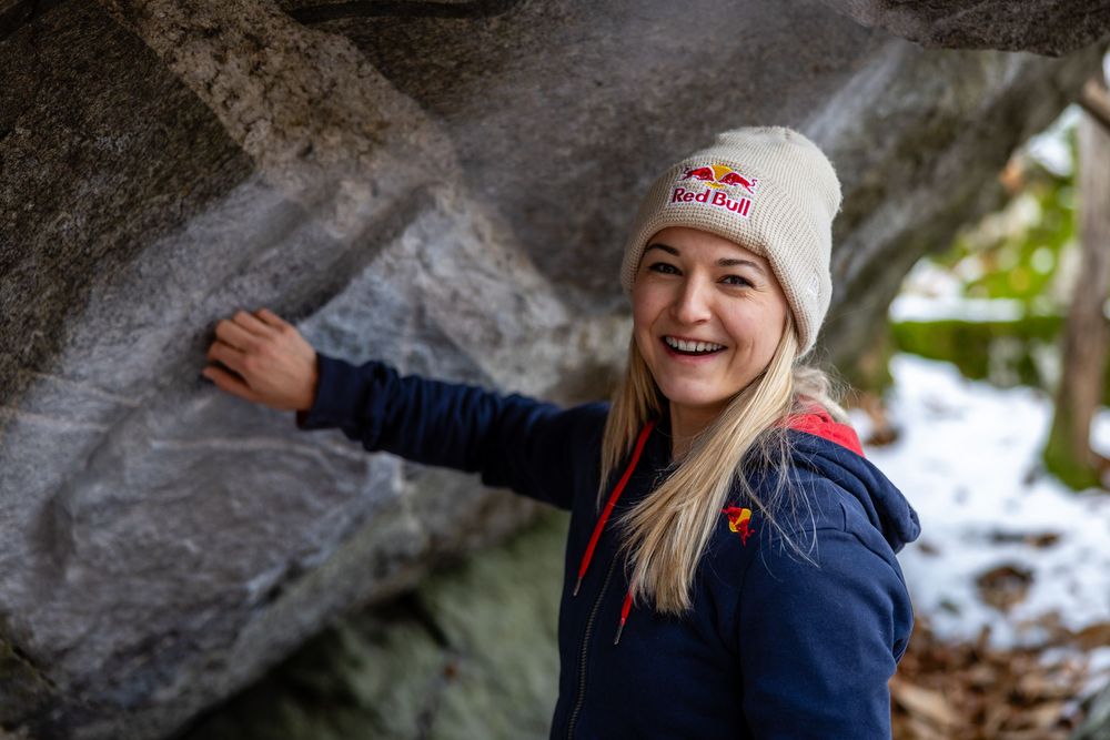 Jessy Pilz seen during the Bouldering Camp in Ticino, Switzerland on November 26, 2025. Photo Jan Virt.