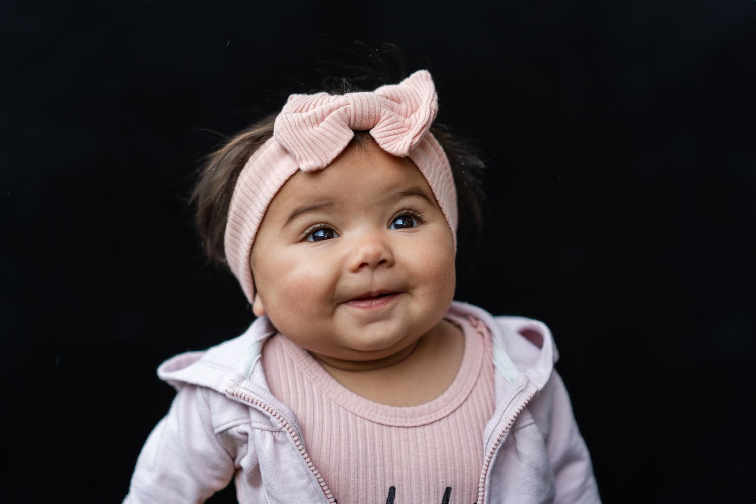 fine art school portrait of baby girl