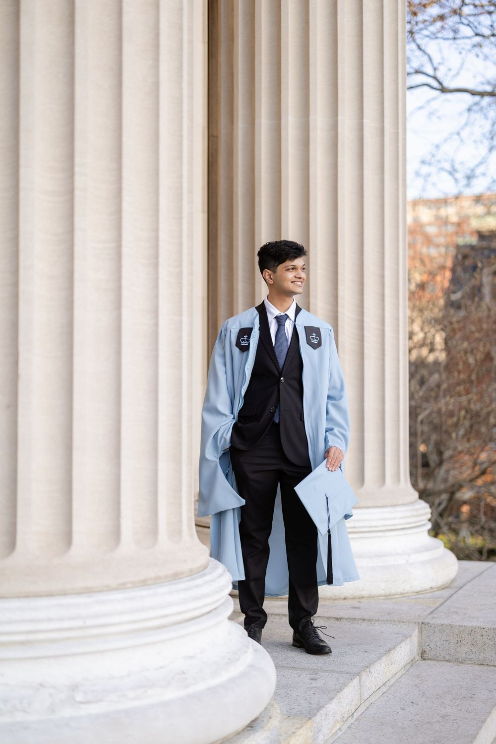 columbia graduation dress Vintage Columbia University Graduation Gown Bentley & Simon Sz 59 John Lattimer