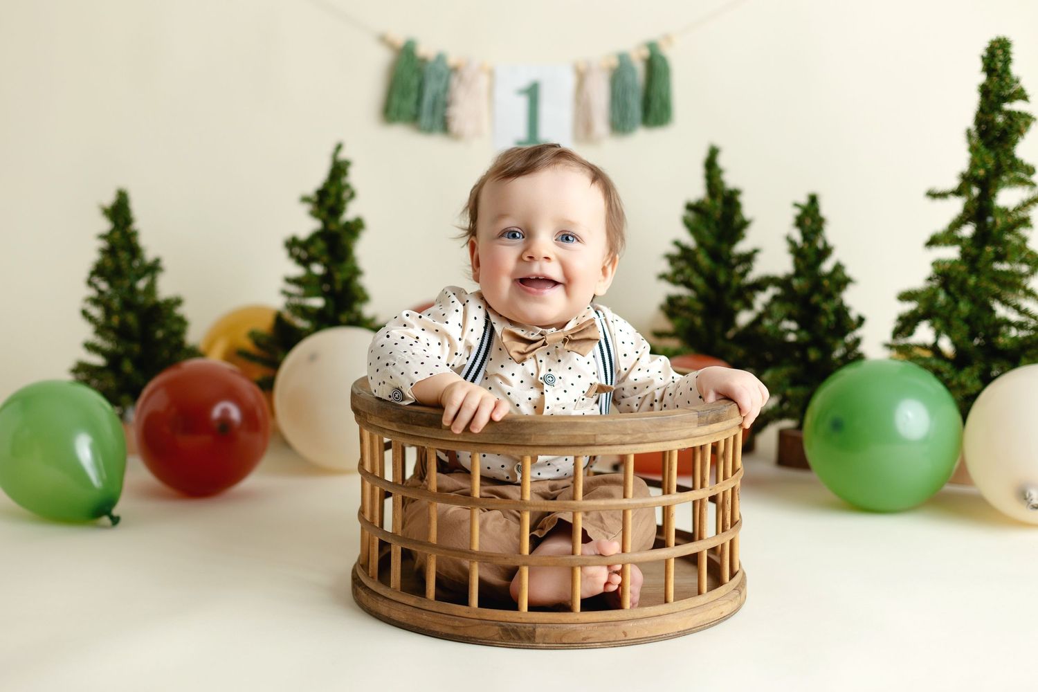 A One year old during his smash the cake session. Greenville SC newborn photographer, Easley SC newborn photographer