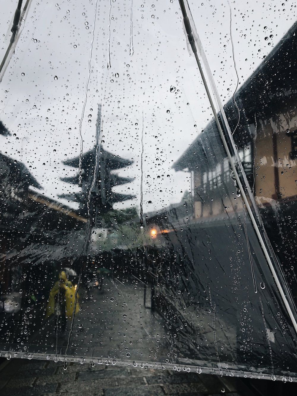 Exploring the rainy streets of Old Kyoto