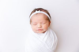baby in white