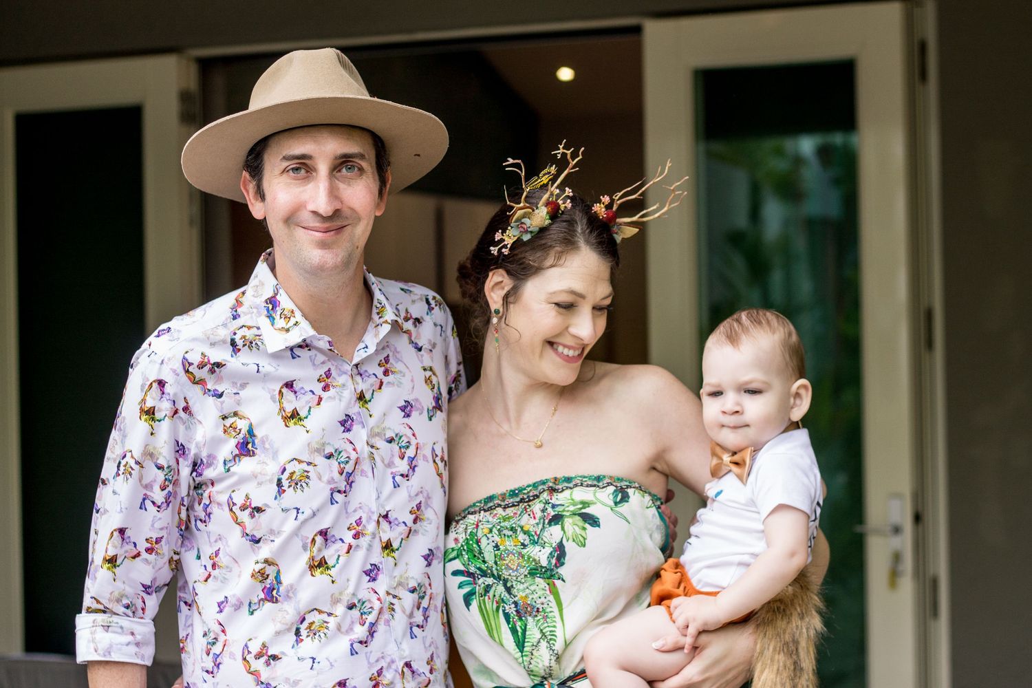Family portrait. First birthday party in Dorado, Puerto Rico.