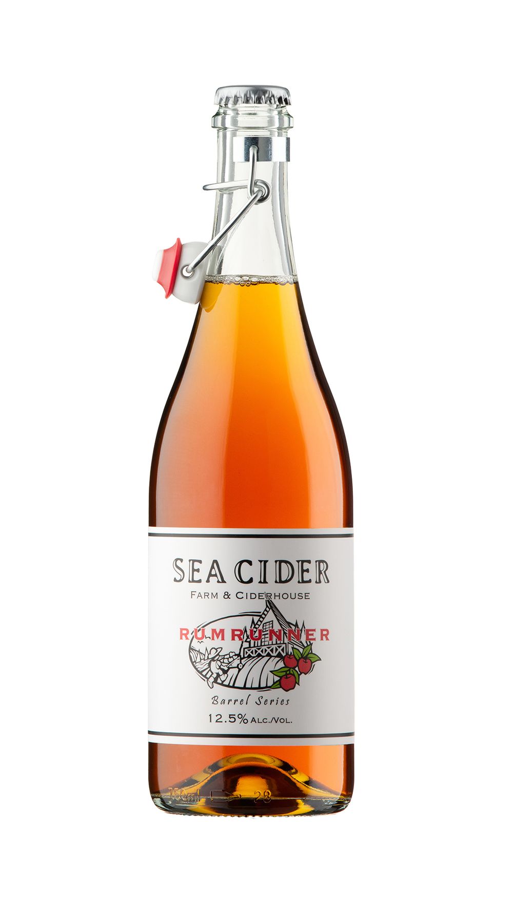 Studio bottle photo of Sea Cider Rumrunner - Okanagan product and beverage photography by Tania Veitch.