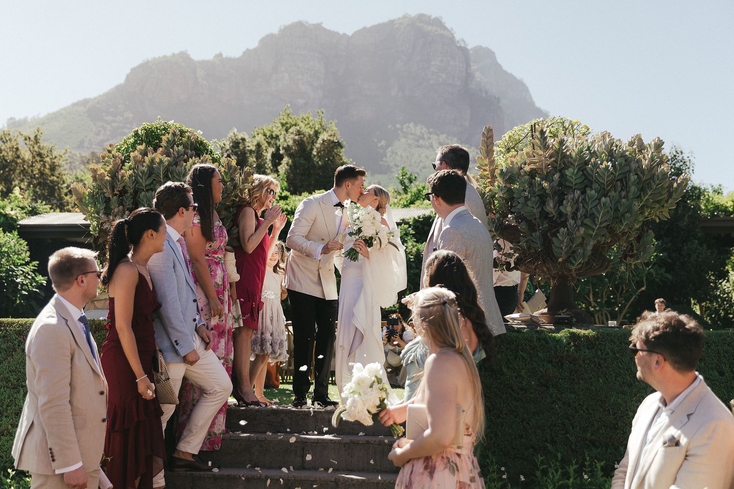 Outdoor ceremony setup at Johannesdal 1207