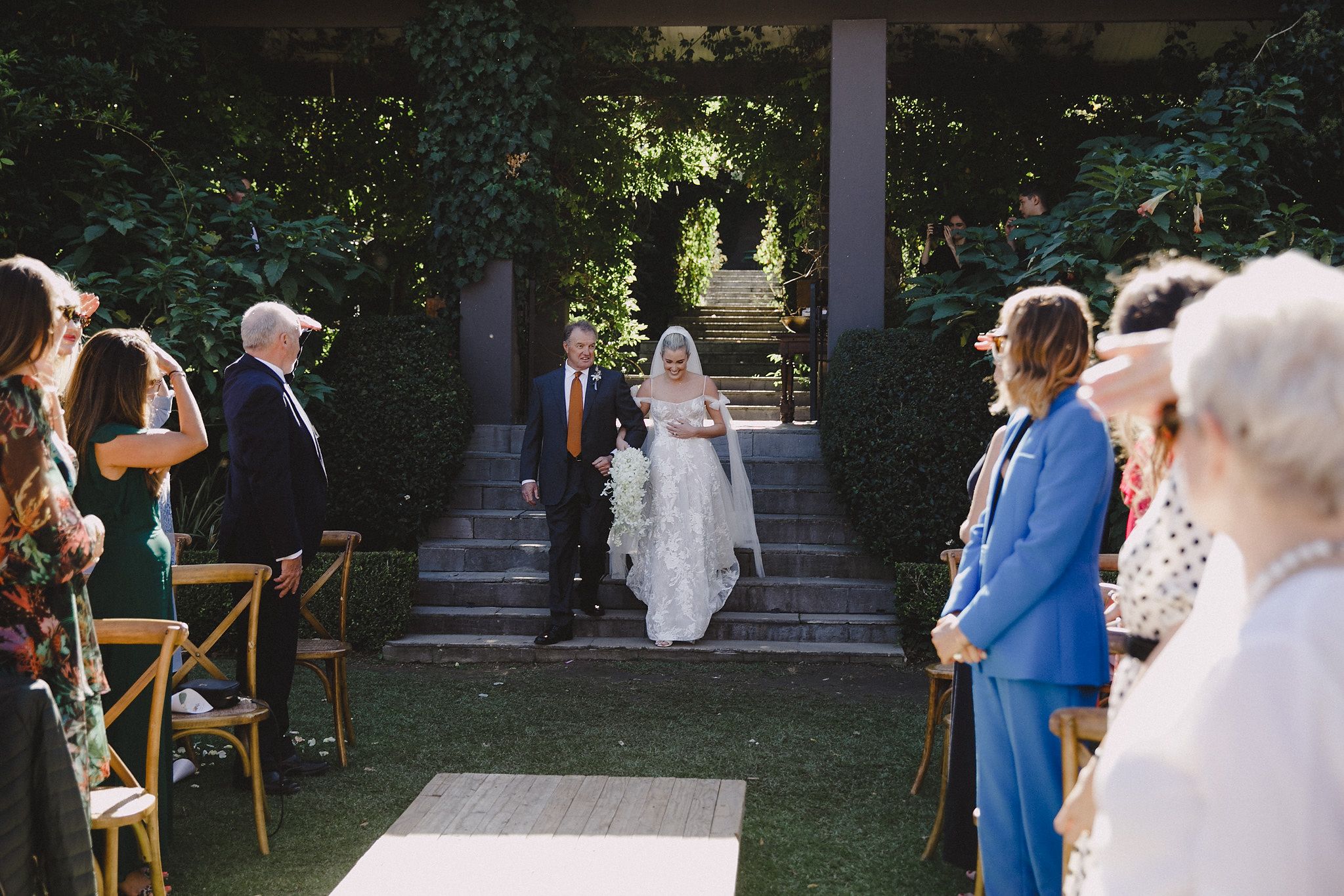 Outdoor ceremony setup at Johannesdal 1207