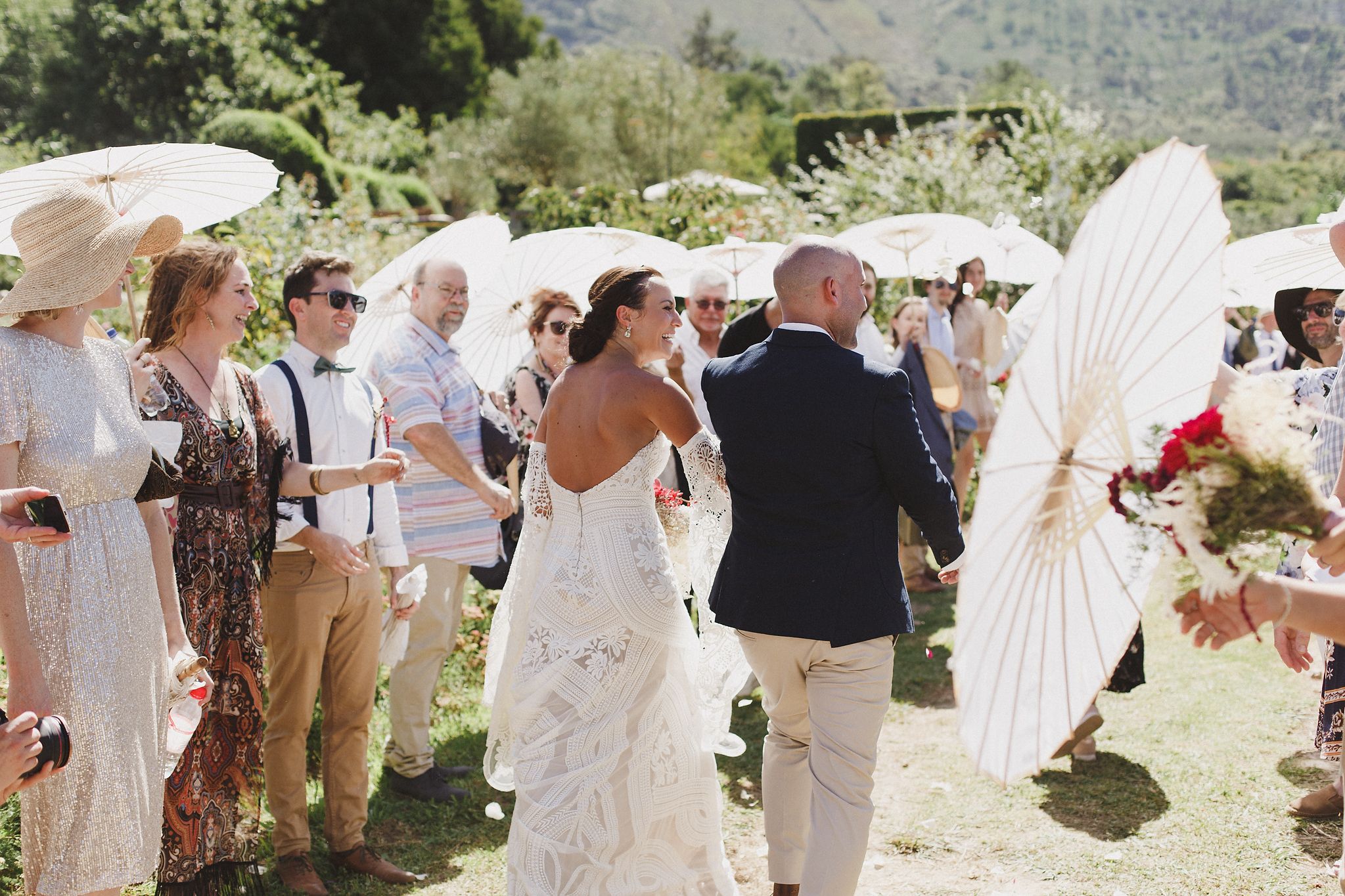 Bride and groom wedding portraits at Johannesdal 1207 in Stellenbosch