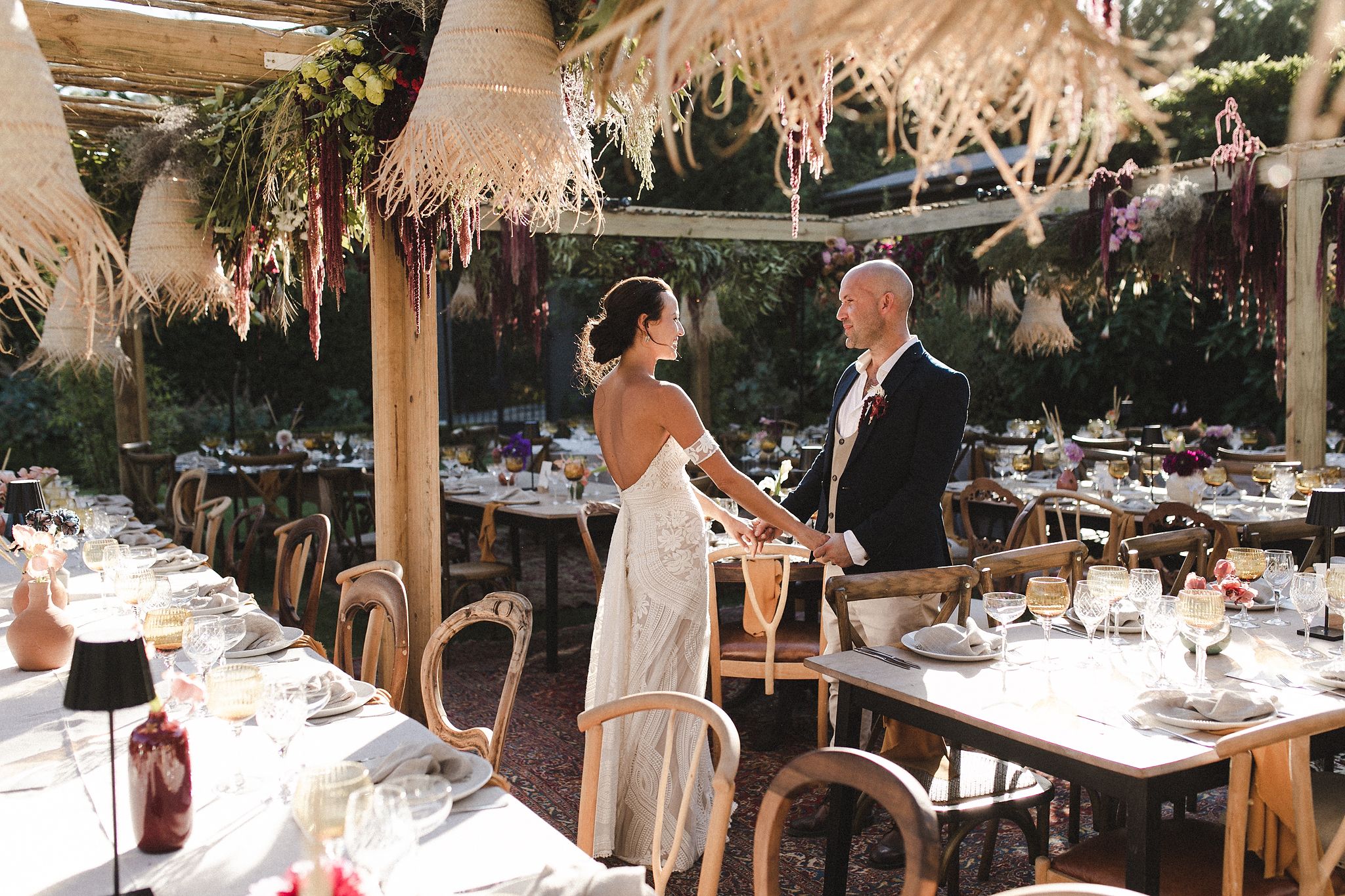 Bride and groom wedding portraits at Johannesdal 1207 in Stellenbosch
