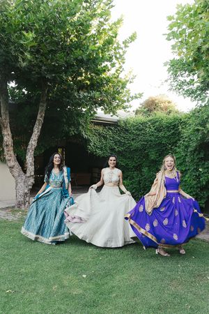 Bridal party group photo at Johannesdal 1207 Cape Winelands wedding