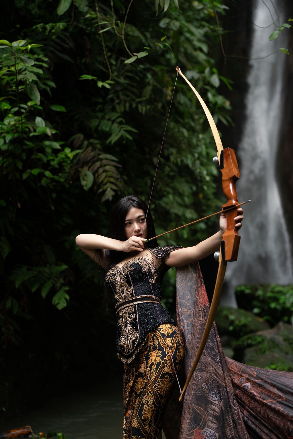 Personal branding and lifestyle photography at Leke-Leke Waterfall.
