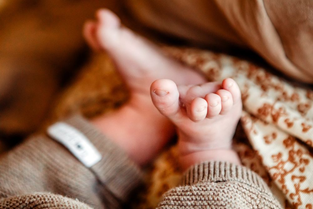 Zo lief die kleine blote voetjes met de kleine teentjes, het blijft een wonder. Wat een lieve baby