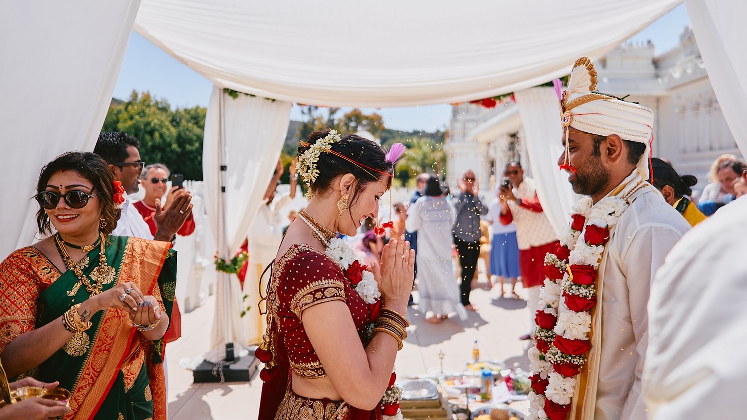 Calabasas Malibu Hindu Temple Wedding photo