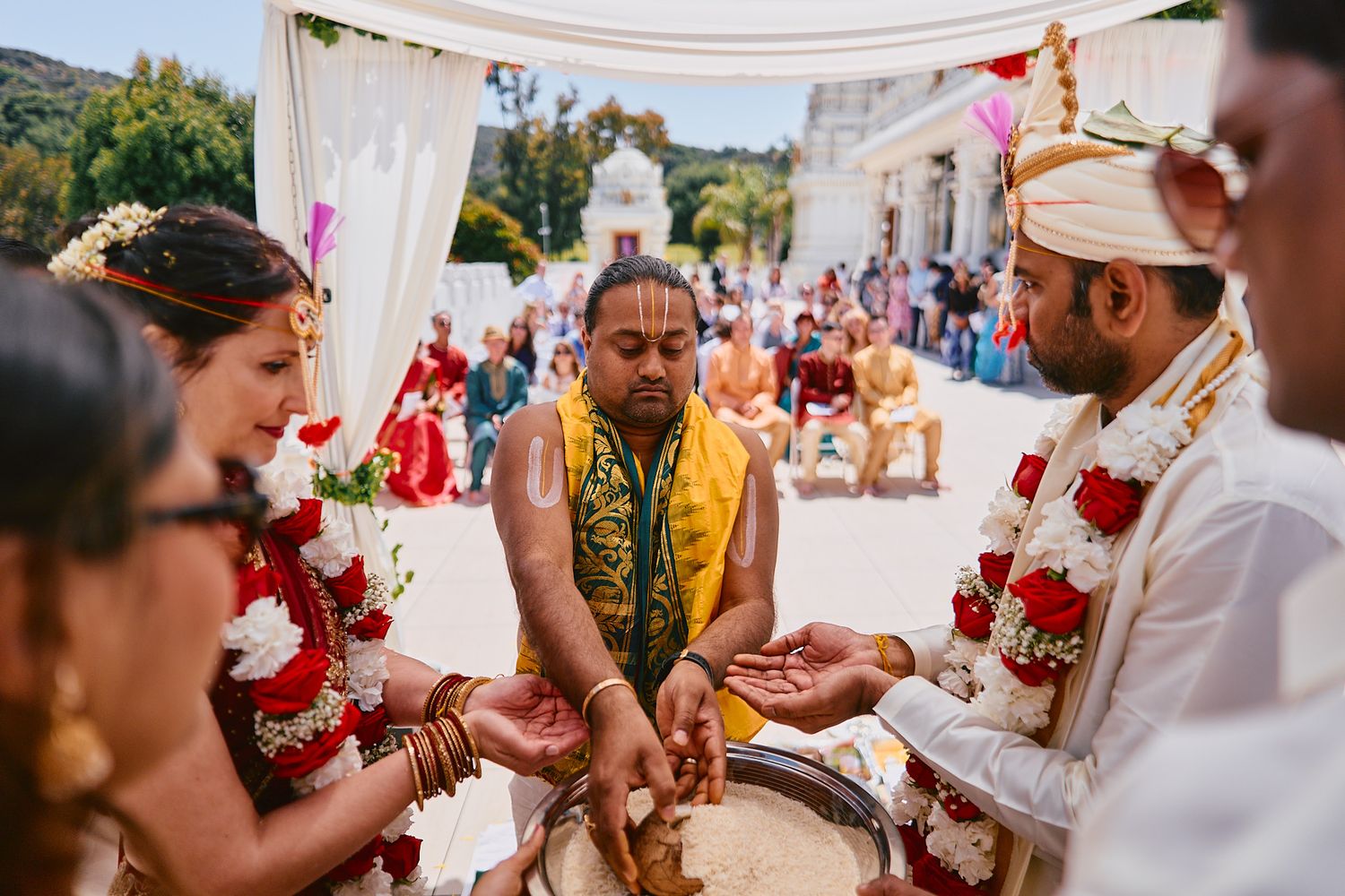 Calabasas Malibu Hindu Temple Wedding photo