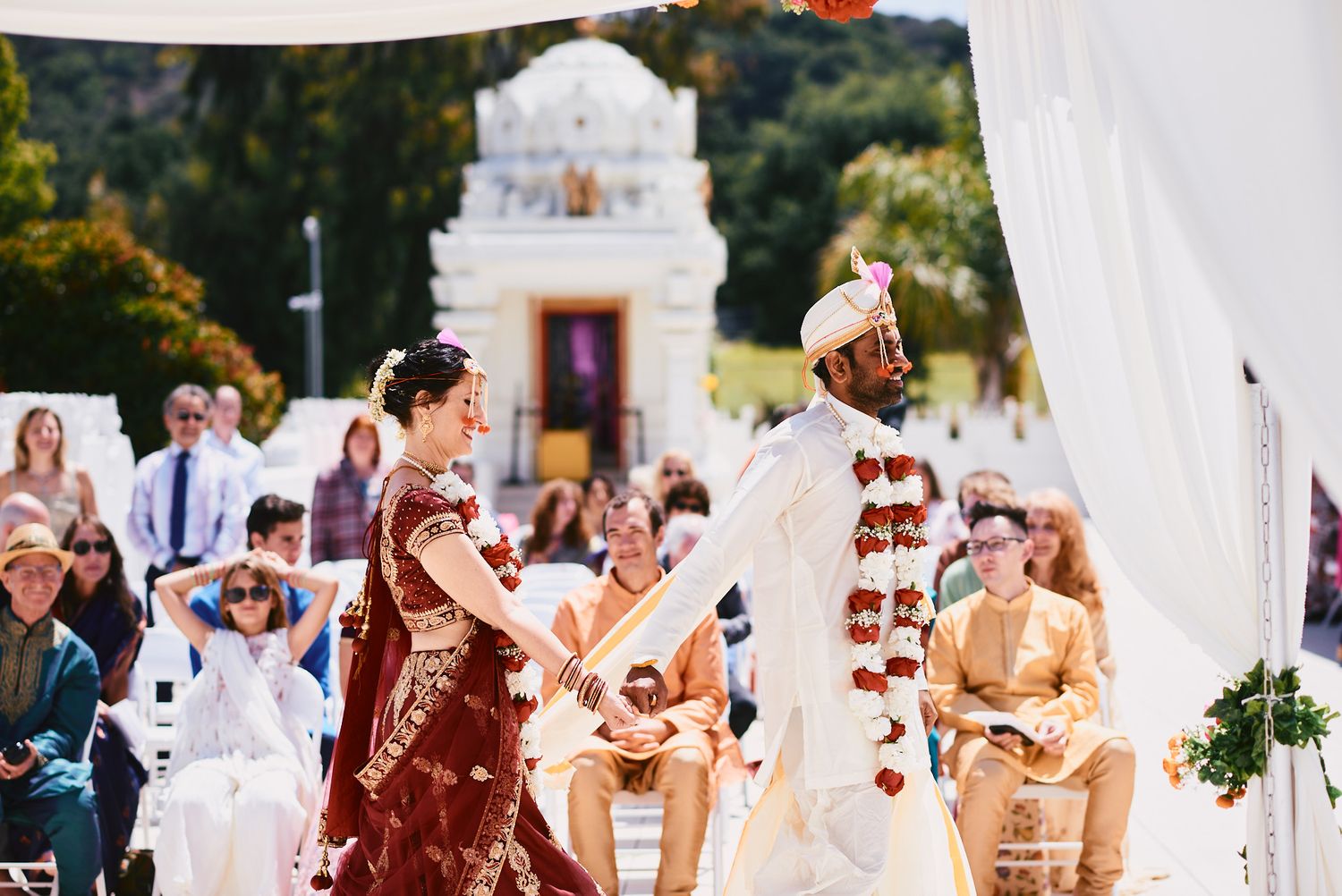 Calabasas Malibu Hindu Temple Wedding photo