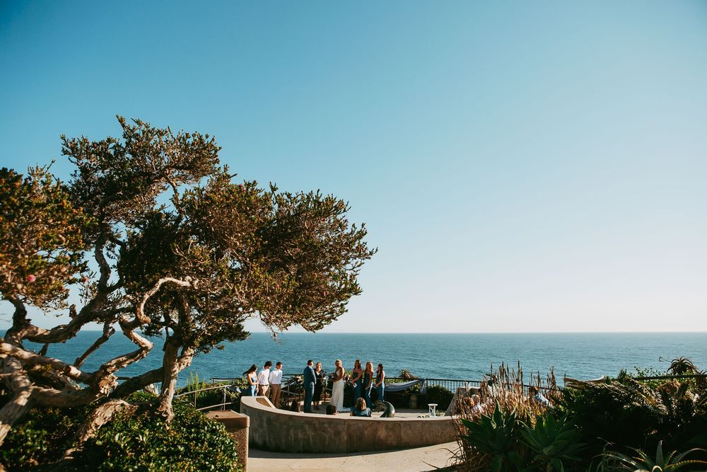 Wedding Ceremony at Crescent Bay Park in Laguna Beach, California