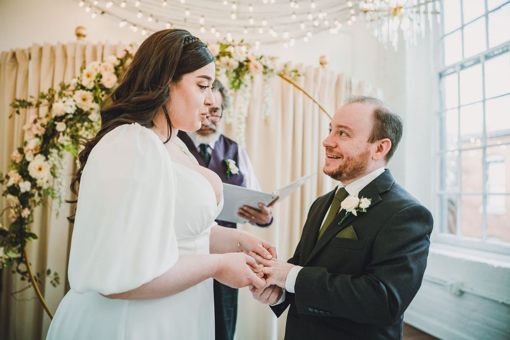 AnnaBelle and Matt's micro wedding at The Rosebud in Savage, MD.
