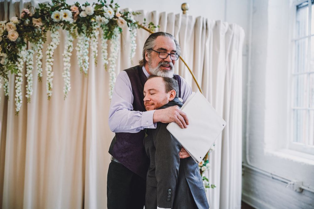 AnnaBelle and Matt's micro wedding at The Rosebud in Savage, MD.