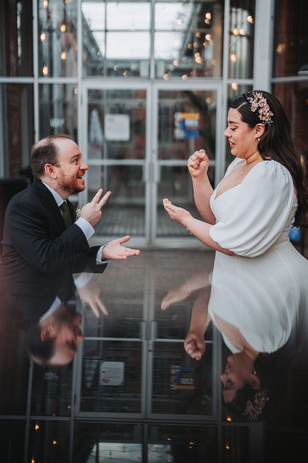 AnnaBelle and Matt's micro wedding at The Rosebud in Savage, MD.