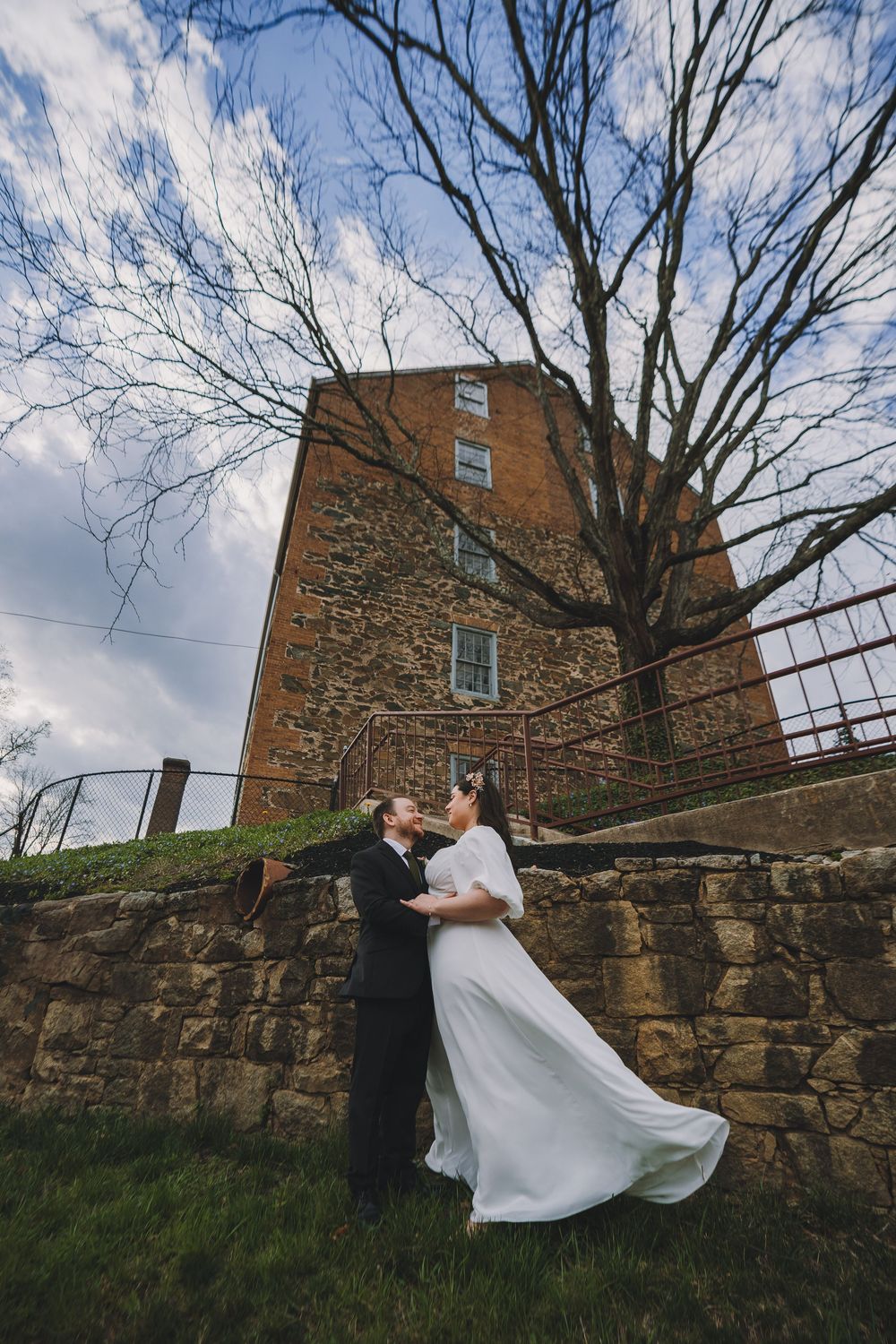 AnnaBelle and Matt's micro wedding at The Rosebud in Savage, MD.