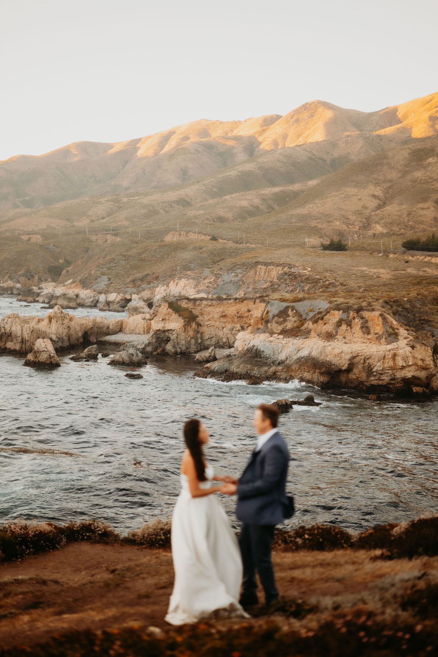 garrapata state park big sur wedding venues bride and groom photo
