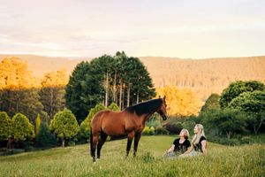 equisoul photography fine art equine photographer melbourne victoria australia portrait gould mel melanie sunset horse and rider