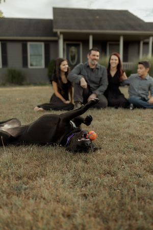 A group of people lying on grass while taking photos with a camera in a relaxed outdoor setting.