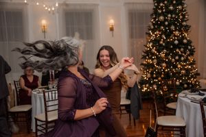 People dancing at wedding reception