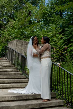 Two brides getting married