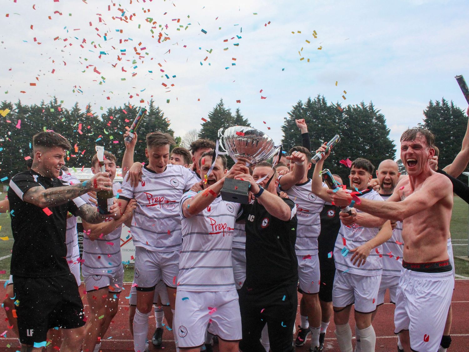 Team celebrating