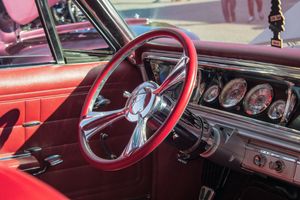 interior of classic car