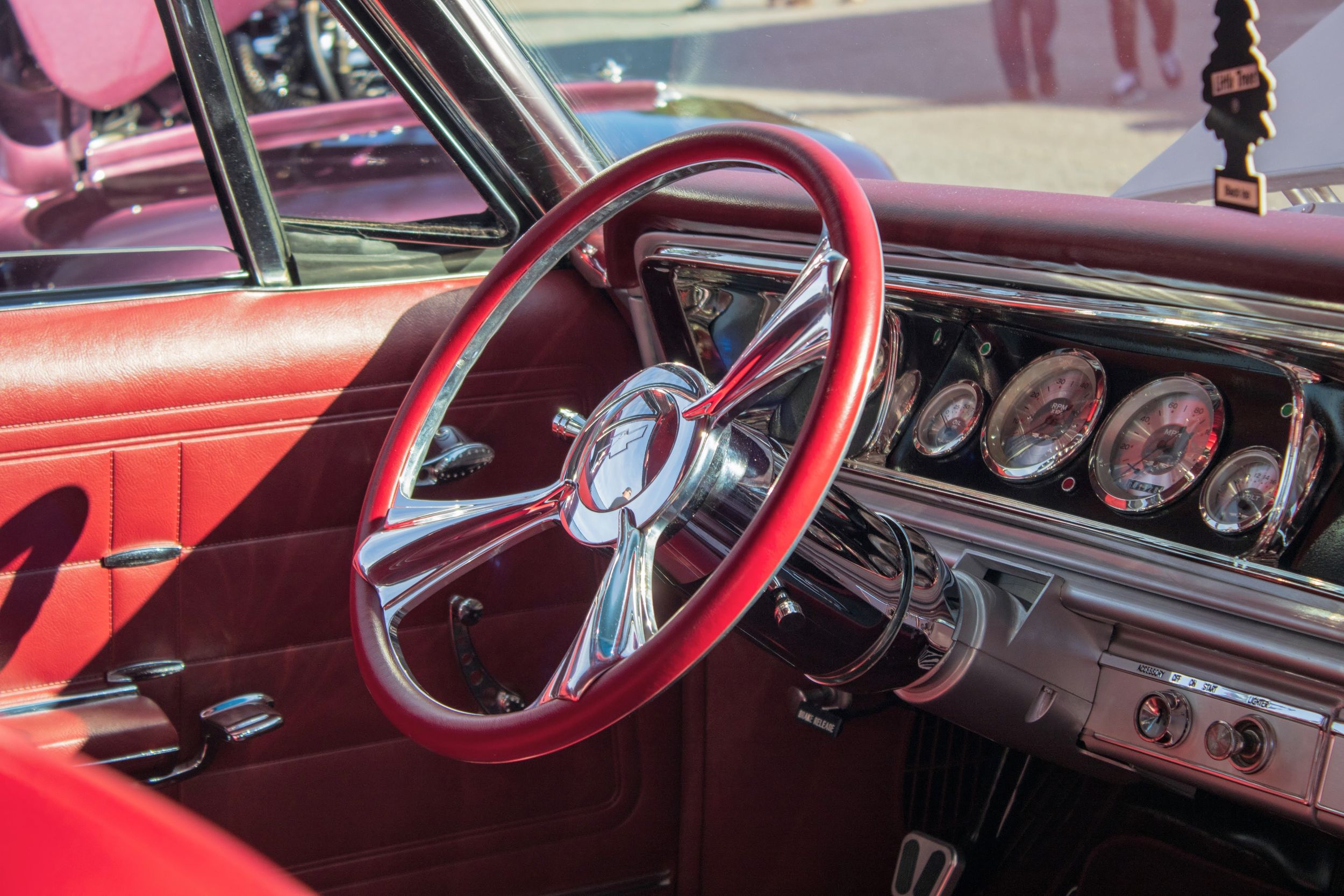 interior of classic car