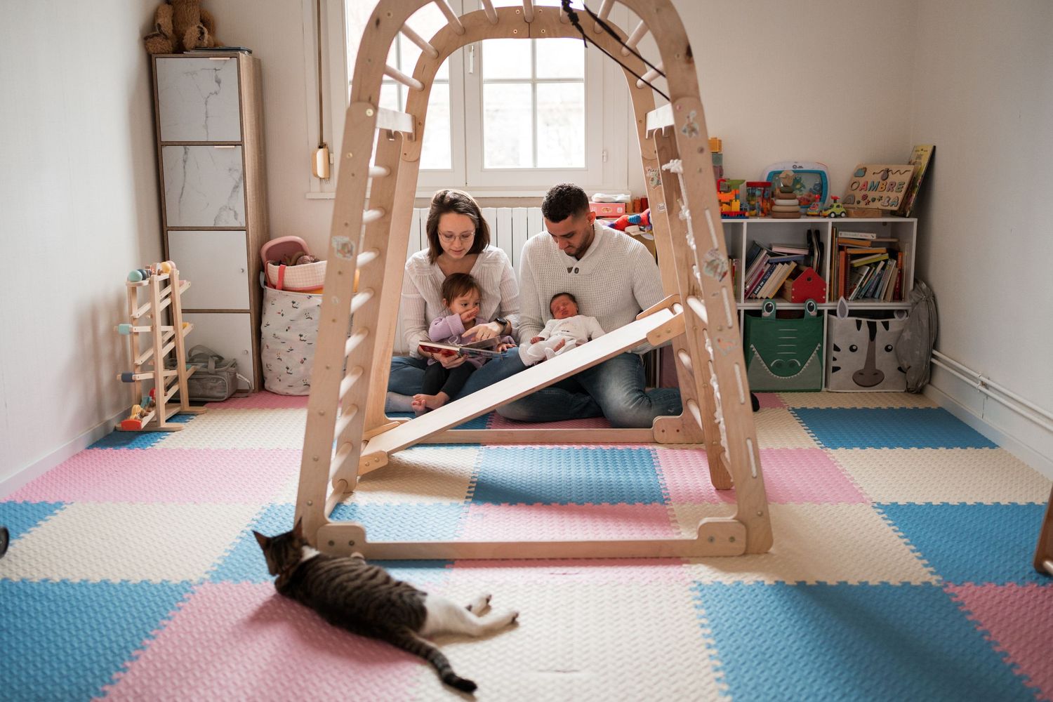 séance nouveau né à la maison